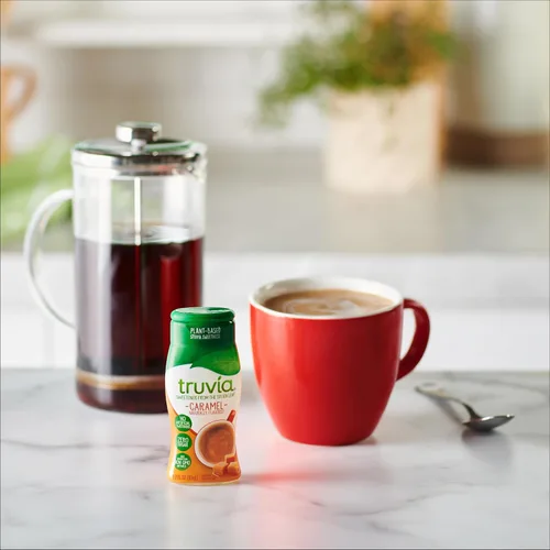 Vista 4 de Truvia Edulcorante líquido de stevia, caramelo, botella de 2.7 onzas líquidas Caramel flavor; water, stevia & natural flavor; 67 servings; 1/4 tsp