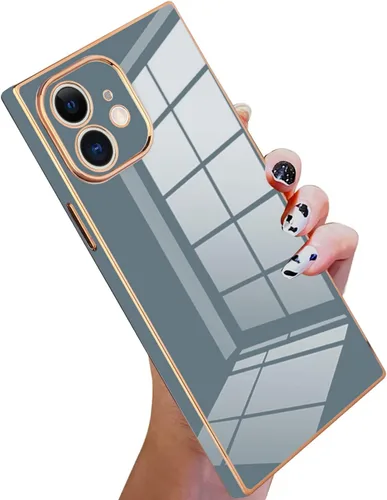 Vista 105 de KANGHAR Funda compatible con iPhone 12 de lujo con bonito diseño galvanizado, carcasa de cuerpo completo, antiarañazos, a prueba de golpes, funda