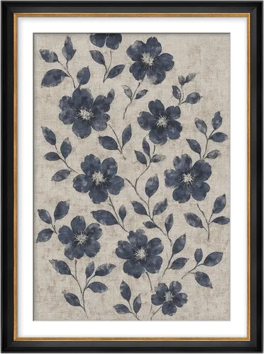 Vista 272 de MUDECOR Lienzo enmarcado prémium para pared, pinos nevados en bosque de invierno, ilustraciones modernas, arte contemporáneo, escénico, divertido