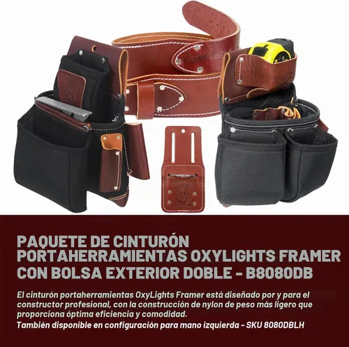 Vista 2 de Occidental Leather OxyLights Framer - Utility Holster Pouch Package with Double Outer Bag - Made in USA