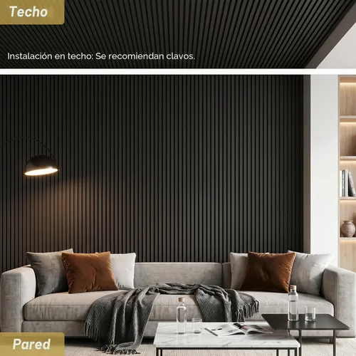 Vista 4 de TONOR Paneles de pared acústicos de doble capa autoadhesivos de alta densidad, paquete de 4 paneles de 47.2"x23.6"x0.72", paneles grandes de pared