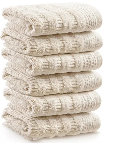 Vista 12 de Softerry Juego de toallas de baño de algodón orgánico puro, 100% algodón suave, extra absorbentes y duraderas, de secado rápido de 500 GSM, calidad