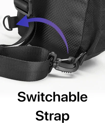 Vista 8 de WESTEND Mochila cruzada con correa ajustable para hombres y mujeres