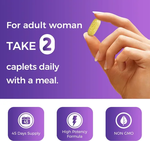 Vista 6 de Vitamin World Ultra 360 Multivitamínico para mujeres 50 Plus, multivitamínico para mujeres 50+ con minerales y hierbas para apoyo a la menopausia