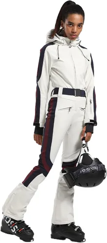 Vista 4 de GSOU SNOW Trajes de esquí para mujer, de una pieza, para snowboard, invierno, impermeable, resistente al viento, traje de nieve para deportes al