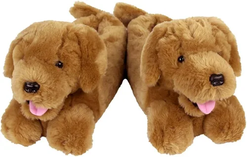 Vista 6 de Pantuflas Golden Retriever, Marrón, 9-12
