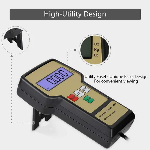 Vista 2 de Báscula electrónica de carga de refrigerante digital de alta precisión de 220 libras con funda, báscula de carga de refrigerante HAVC A/C