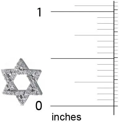 Vista 4 de Traditional Magen Judaica Hanukkah Star of David Necklace Cleat Black Blue CZ, 14K Gold Plated .925 Silver Pendant for Women & Teens