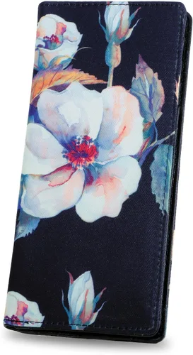 Vista 113 de HUA ANGEL Billetera ultra delgada para mujer, con bloqueo RFID, tarjetero de crédito, plegable, largo, hebilla magnética, billete para mujer, Owl