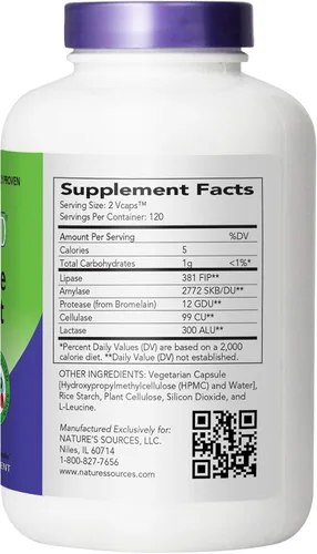 Vista 2 de AbsorbAid Enzimas digestivas 240 vCaps, probado para aumentar la absorción de nutrientes vitales hasta en un 71%