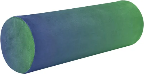 Vista 12 de Almohada cervical para el cuello con degradado azul y amarillo, almohada cervical con funda extraíble lavable, almohadas de cuello de espuma