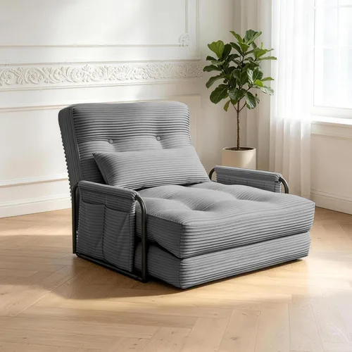 Vista 9 de Kullavik Sofá cama futón,Sofá cama convertible,Sofás deshuesados plegables Beige