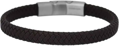 Vista 13 de Geoffrey Beene - Pulsera trenzada de cuero auténtico para hombre, con cierre de acero inoxidable