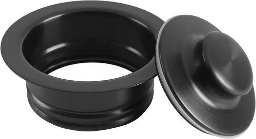 Vista 7 de LQS Brida de eliminación de basura para fregadero de cocina y tapón de fregadero, ajuste de orificio de drenaje estándar de 3-1/2 pulgadas