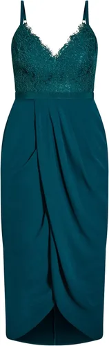 Vista 4 de City Chic Women's Plus Size Cocktail Dress - Lace Touch