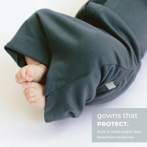Vista 5 de goumikids Viscosa hecha de bambú algodón orgánico convertible vestido de bebé