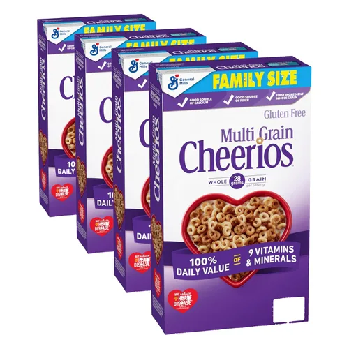 Vista 11 de Cheerios multigrano, cereales para el desayuno saludables para el corazón, sin gluten, 9 onzas