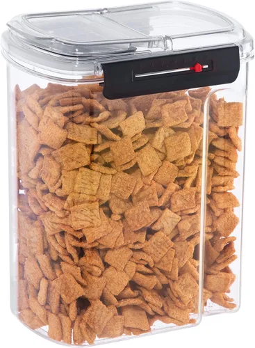 Vista 10 de Oggi Easi Grip - Contenedor de almacenamiento a prueba de humedad de 57 onzas, recipiente sellable sin BPA, tapa de vertido abatible, recordatorio