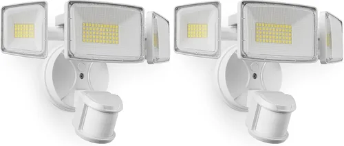 Vista 11 de Onforu Luces LED con sensor de movimiento de 100 W, luz de inundación del anochecer al amanecer, sensor de movimiento al aire libre, luces