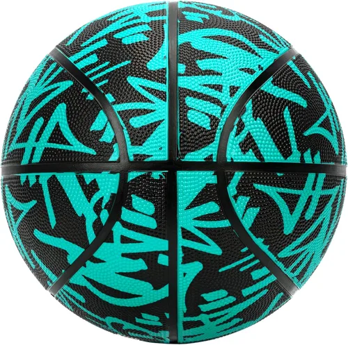 Vista 3 de AND1 Fantom Graffiti 28.5 Rubber Basketball - Intermediate Streetball for Indoor/Outdoor Play, Size 6 Includes Pump
