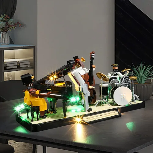 Vista 3 de LIGHTAILING Luz para Lego 21334 Jazz Quartet - Kit de iluminación LED compatible con el modelo de bloques de construcción Lego - No incluye el juego