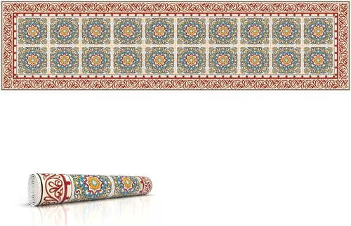Vista 54 de Salvamanteles resistentes al calor, 32 x 10 pulgadas, protege los muebles y la encimera de platos calientes y arañazos, diseño único de un artista