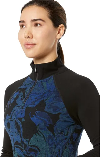 Vista 3 de Smartwool Merino 250 - Capa base con cremallera de 14 para mujer, 100% lana merino