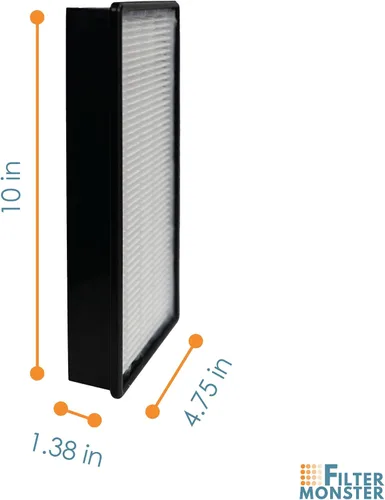 Vista 2 de Filtro Monster de repuesto compatible con filtro Honeywell H (HRF-H1) para purificadores de aire HPA060, HPA160, HPA050, HPA150, HHT055, HHT155