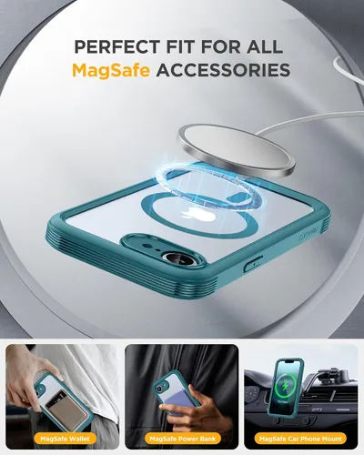 Vista 389 de Miracase Serie de vidrio para iPhone 11 de 6.1 pulgadas, funda protectora de cuerpo completo resistente mejorada con protector de pantalla de vidrio