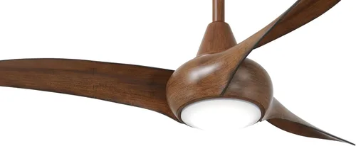 Vista 2 de Minka-Aire F845-DK Ventilador de techo Light Wave de 44 pulgadas con luces LED y mando a distancia, acabado Koa envejecido