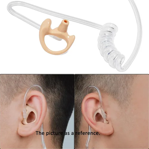 Vista 3 de HYS Orejas de repuesto suaves y grandes Earmold flexibles con inserción de oreja abierta para Walkie Talkie de 2 vías, radio de 2 vías, auriculares