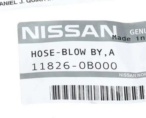 Vista 4 de Nissan 11826-0B000 Manguera-Soplado por A
