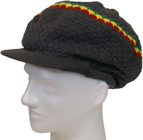 Vista 26 de Shoe String King SSK Rasta Knit Tam Hat Dreadlock Gorra con múltiples diseños y tamaños.
