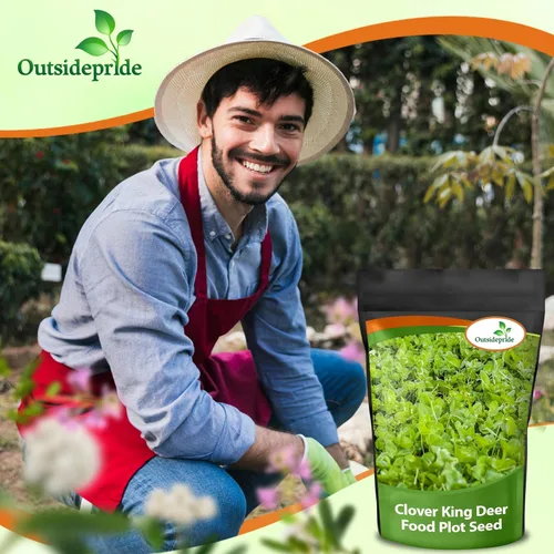 Vista 7 de Outsidepride - Semillas Clover King para parcelas de comida de ciervos y vida silvestre, 5 lb