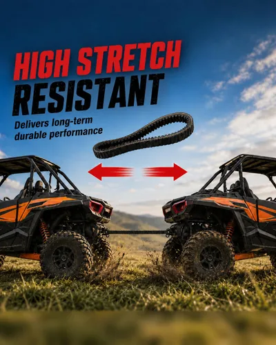 Vista 3 de Maverick Outlander - Cinturón de carbono de larga duración de nailon grueso de goma Compatible con Can-Am Outlander, Maverick, Renegade; repuesto