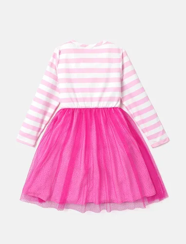 Vista 2 de L.O.L. Surprise! Vestidos de malla tutú para niñas con mariposa y purpurina para fiesta, vestido de tul de manga larga, regalo de cumpleaños