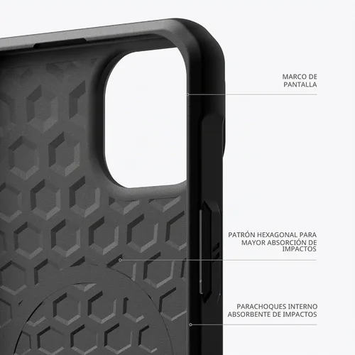 Vista 5 de URBAN ARMOR GEAR UAG - Funda compatible con iPhone 15 Plus de 6.7 pulgadas, Metropolis LT Kevlar negro, imán integrado compatible con carga MagSafe