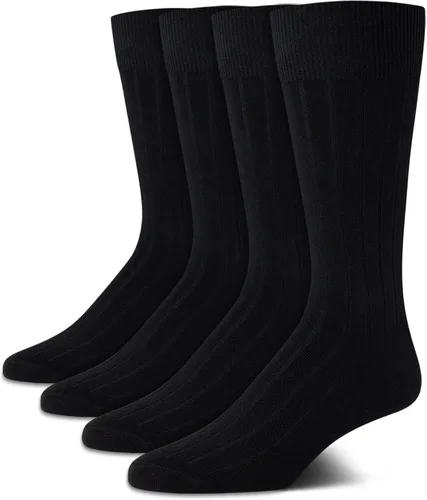 Vista 10 de Calvin Klein Calcetines de vestir para hombre - Calcetines de mezcla de algodón: patrones y sólidos (paquete de 4)