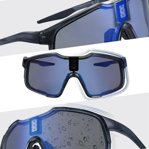 Vista 7 de CHAMELO Falcon Smart Sports Sunglasses with Instant Automatic Tint Adjustment, Solar-Powered, IP68 Waterproof