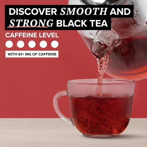 Vista 4 de Bolsas de té Tazo Organic Awake English Breakfast, té negro atrevido y tradicional al estilo desayuno, 144 bolsas de té en total