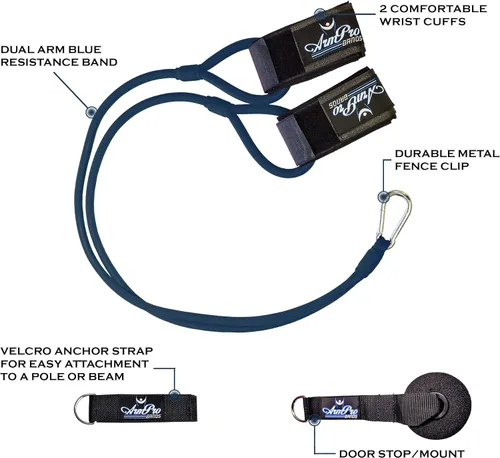 Vista 3 de Arm Pro Bands - Bandas de entrenamiento de resistencia y softbol de béisbol, equipo de fuerza de brazo, lanzamiento y acondicionamiento, disponible