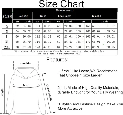 Vista 4 de KEEVICI Sudaderas con capucha para mujer, con estampado de vaca de fresa, casual, mullida