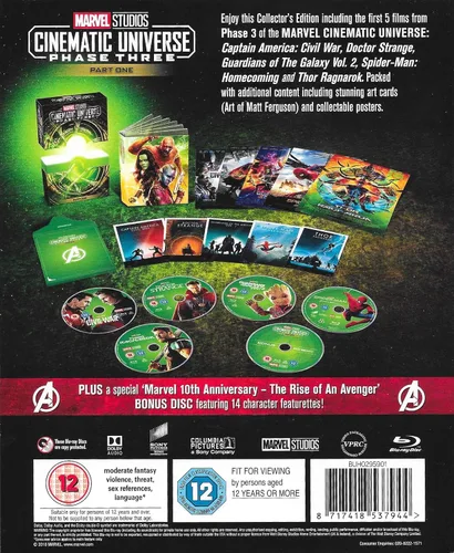 Vista 3 de Marvel Studios Cinematic Universe Phase Three Part One Collectors Edition