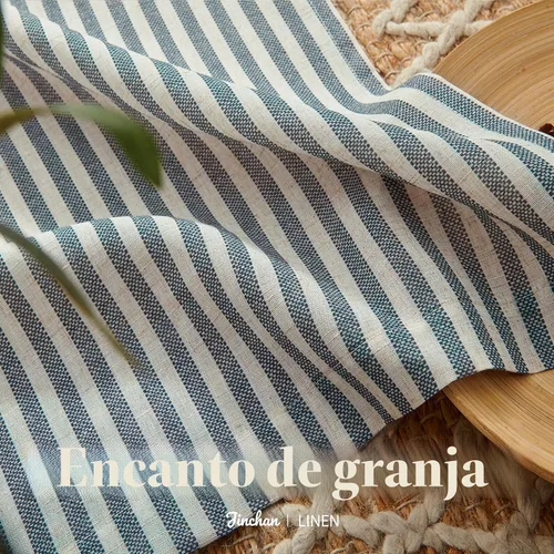 Vista 7 de jinchan Cortinas de cocina de lino a rayas de 20 pulgadas de largo, cortinas de nivel, estilo rústico moderno de cafetería, tratamientos