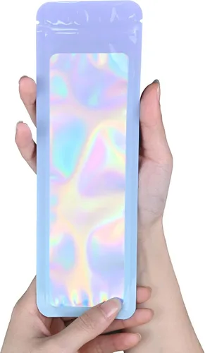 Vista 23 de Bolsa resellable de Mylar para bolígrafos, ideal para oficina, hogar, fiesta, almacenamiento de alimentos, galletas, muestras de joyería