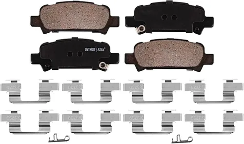 Vista 7 de Detroit Axle - Pastillas de Freno para Subaru Outback Legacy Impreza Baja Pastillas de Freno Cerámico w/Frenos de Repuesto Delanteros y Traseros