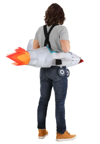 Vista 2 de Disfraz de Jet de Combate para Adulto con Diseño para Montar Multicolor