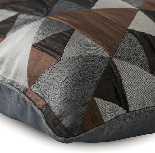 Vista 2 de The HomeCentric Fundas de almohada, fundas de cojín decorativas marrones para sofá de 16 x 16 pulgadas (15.7 x 15.7 in), cojines jacquard, 7. Marrón