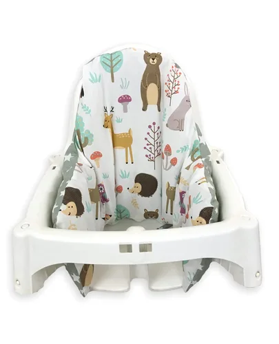 Vista 10 de Funda para silla alta para IKEA Antilop, funda de algodón para cojín inflable, funda de cojín como accesorios para sillas altas para bebés y niños