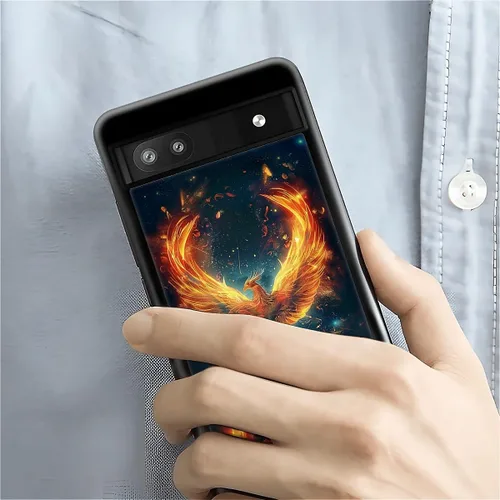 Vista 471 de Compatible con Google Pixel 4A 5G Mobile Case Creative Acrylic Panel trasero Silicona Protección Grip especialmente diseñado para Google Pixel 4A 5G